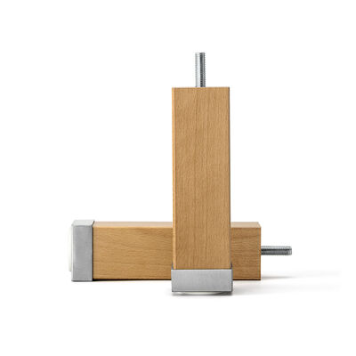 Four-Edge Legs with Aluminium Stained Beech